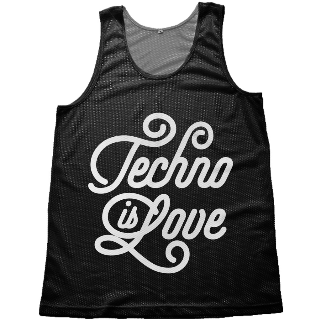 Techno is Love mesh-tank