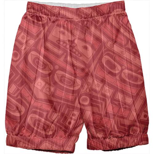 Coral Red Chilkat bloomers