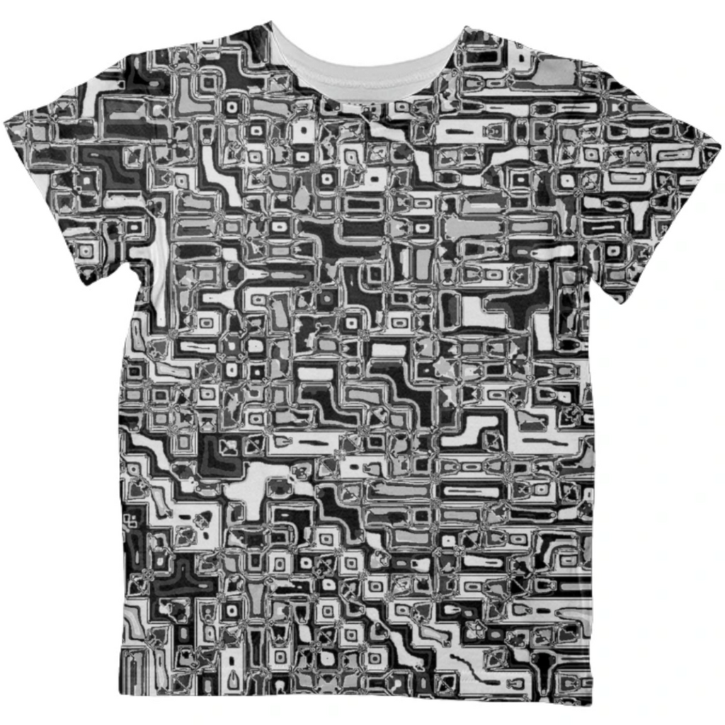 squared white black