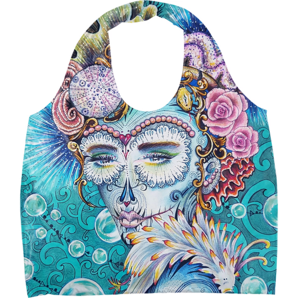 Day of the dead sea snake roses and pearls