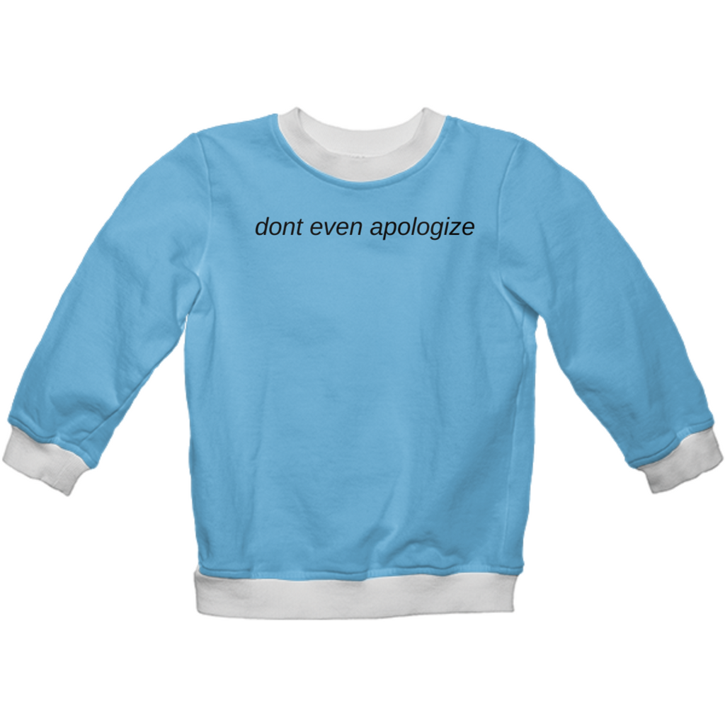 Baby Blue Slogan Sweater