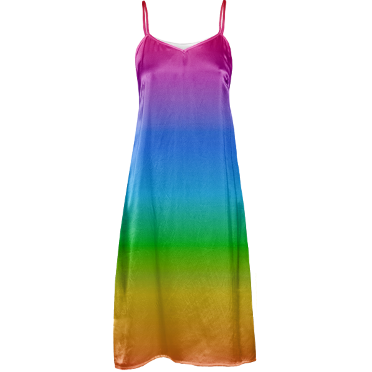 rainbow silk dress Aimee Silk Long Dress Retrofete