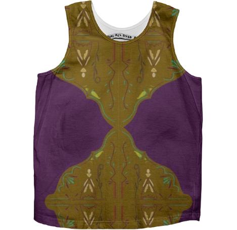 Kids tank top with mandala art