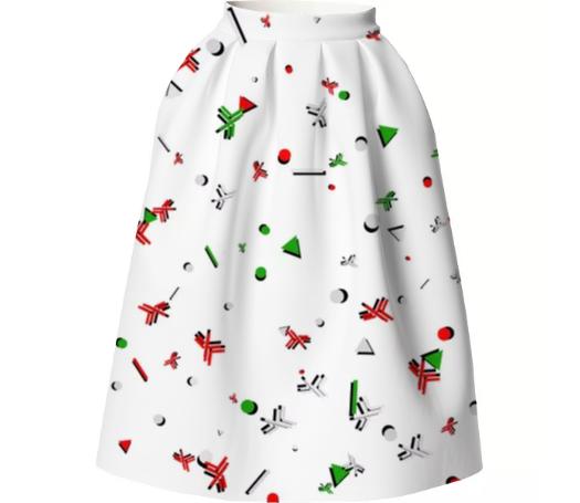 RetroHaskell Christmas Full Skirt