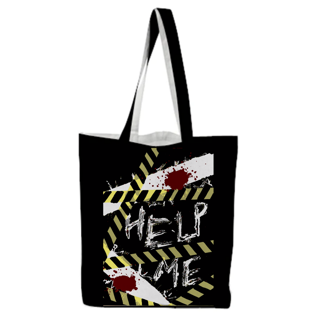 Danger wanted help me crime scene tote bag