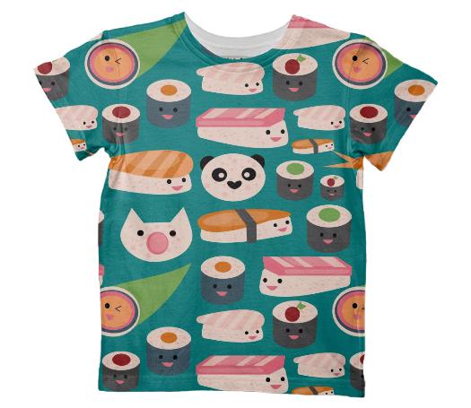 Kawaii Sushi teal