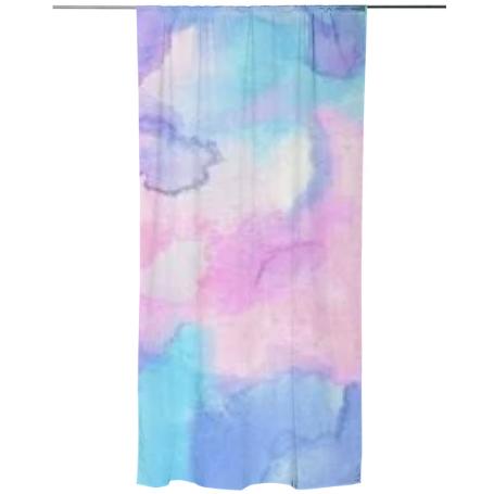 watercolor curtains