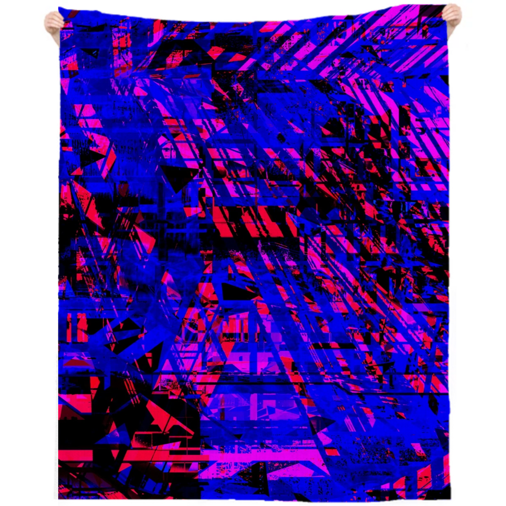 abstract linen beach throw