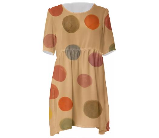 Butterscotch Cream And Polka Dots