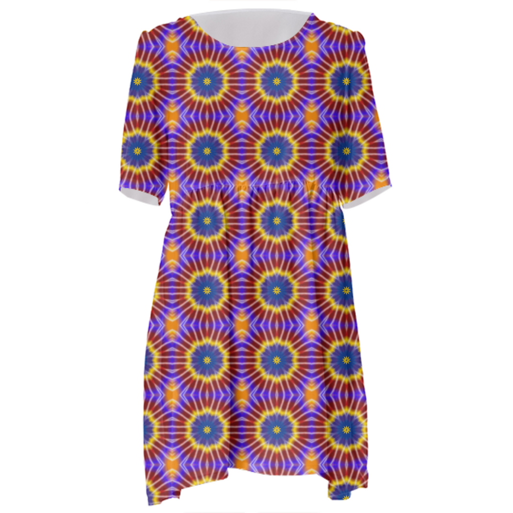 Rainbow Tie Dye Babydoll Dress