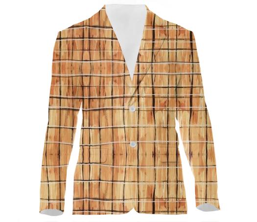 Sherbet Plaid Suit Jacket by Amanda Laurel Atkins