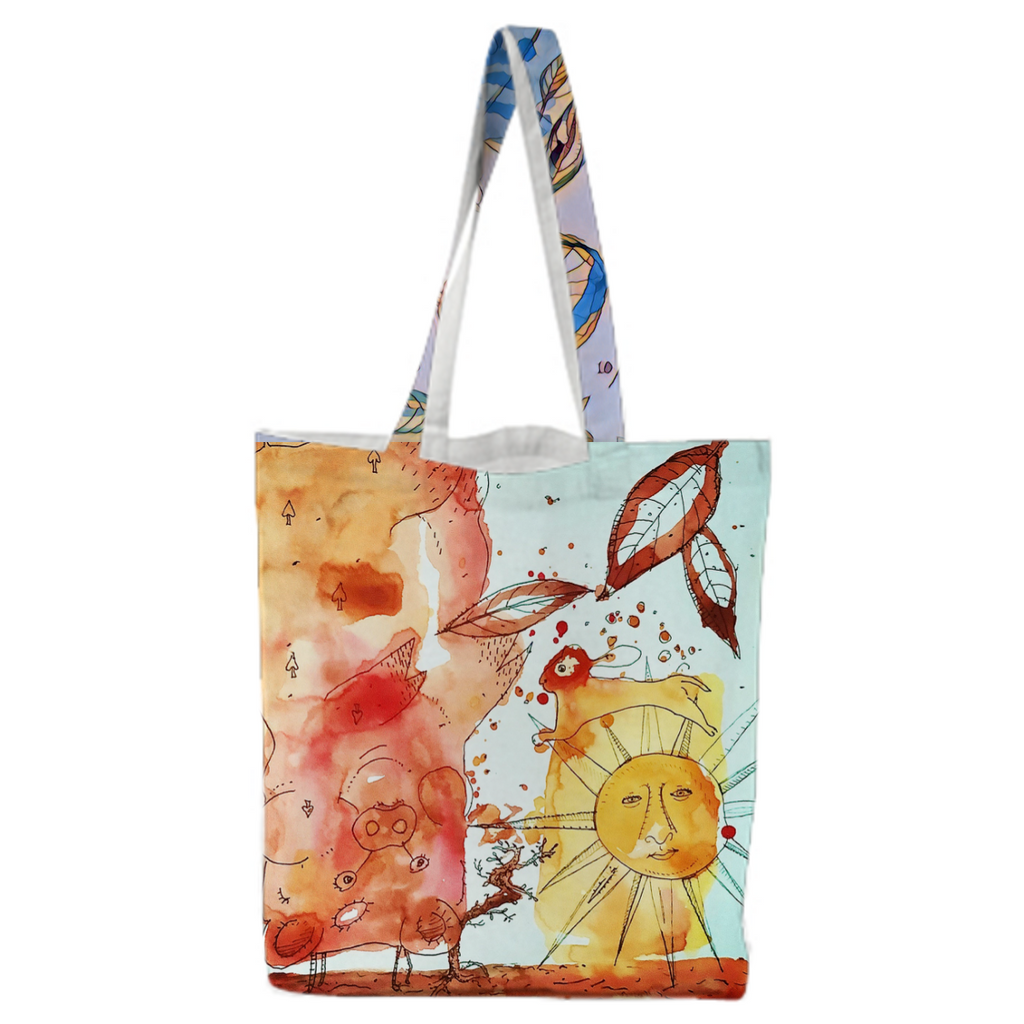Watercolor Pig Tote