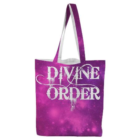 DIVINE ORDER TOTE BAG PURPLE SKY