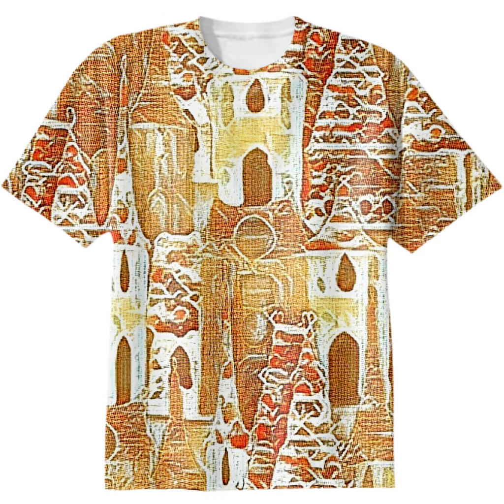 gingerbread houses, vanilla, turmeric, paprika, endless pattern, monochrome