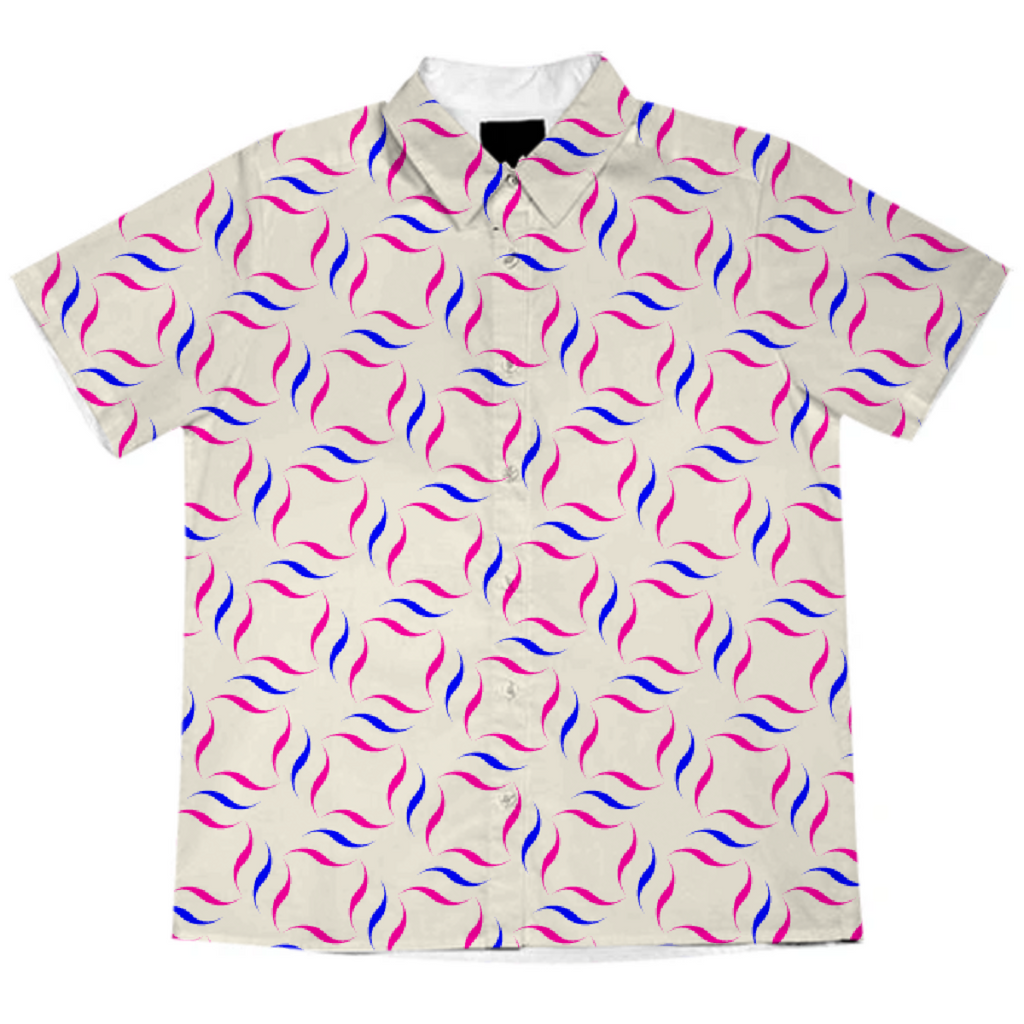 "Theater Carpet" Short-Sleeve Blouse