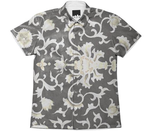 Chinese Motifs in black cream and white