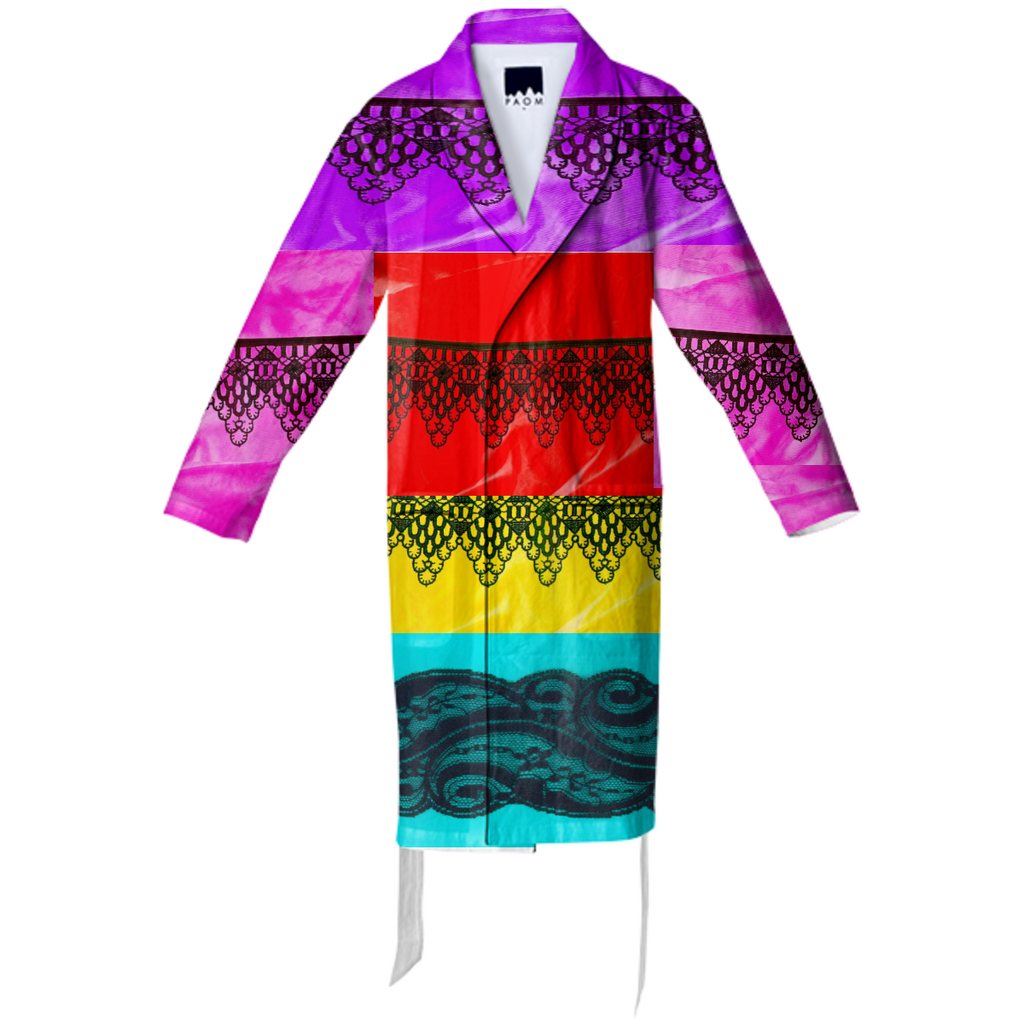 5 LACED BATHROBE