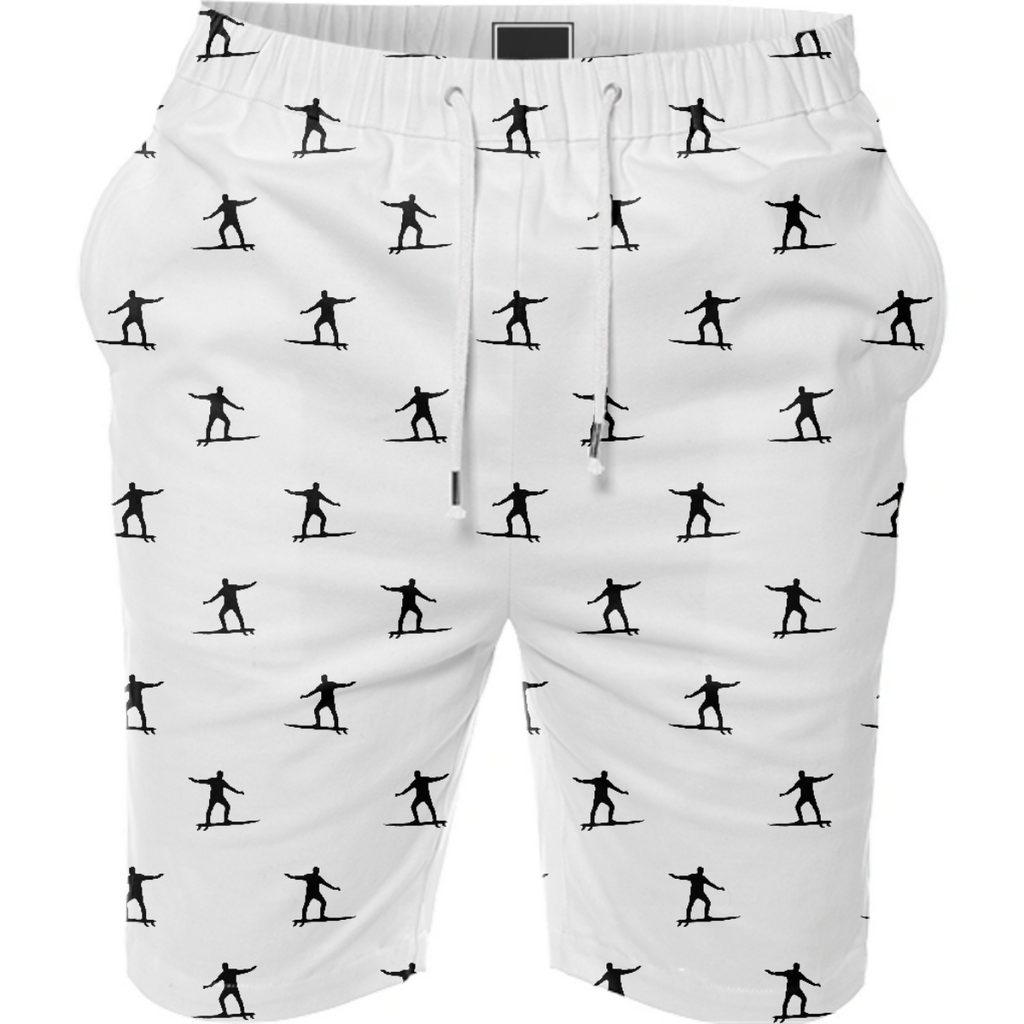 Surfing Motif Graphic Print Pattern