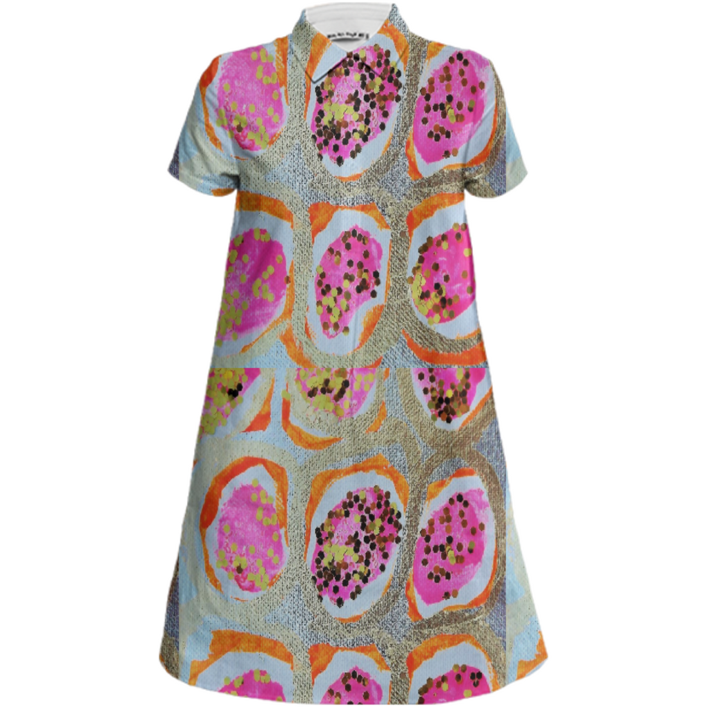 Papaya shirt dress