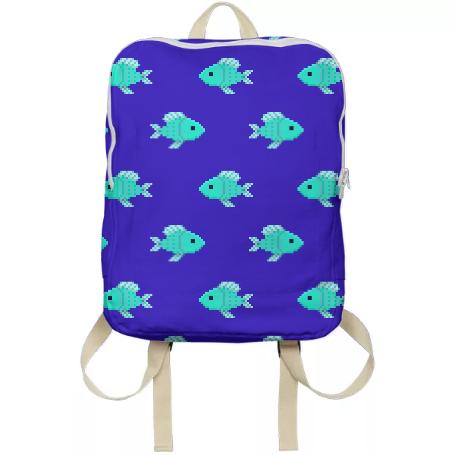 Fin tastic backpack in blue