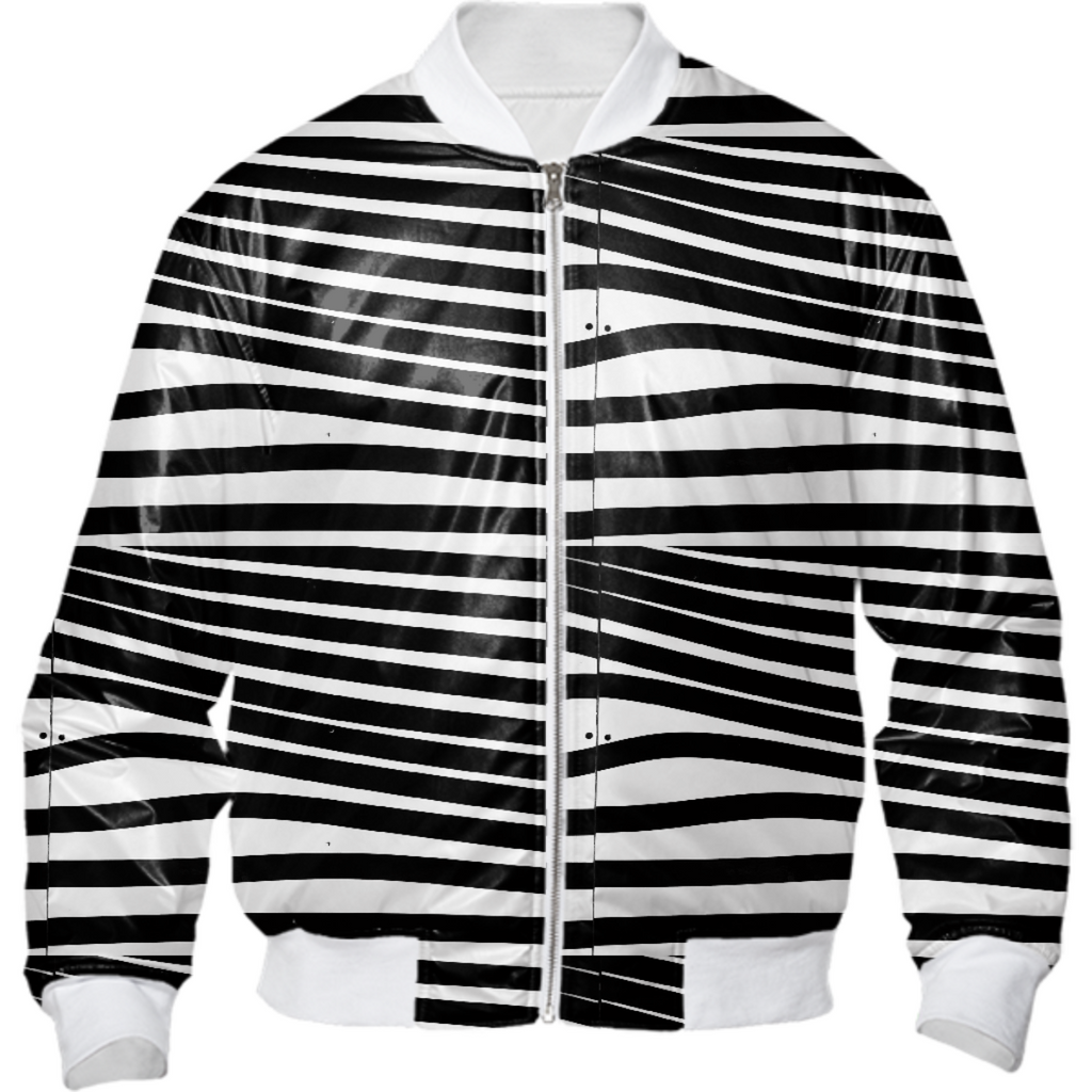 Lines on BW_Bomber Jacket