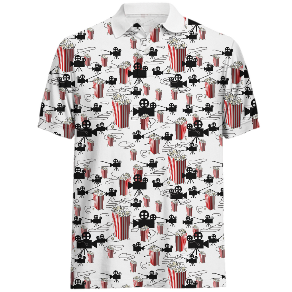 Movies and Popcorn Polo Shirt