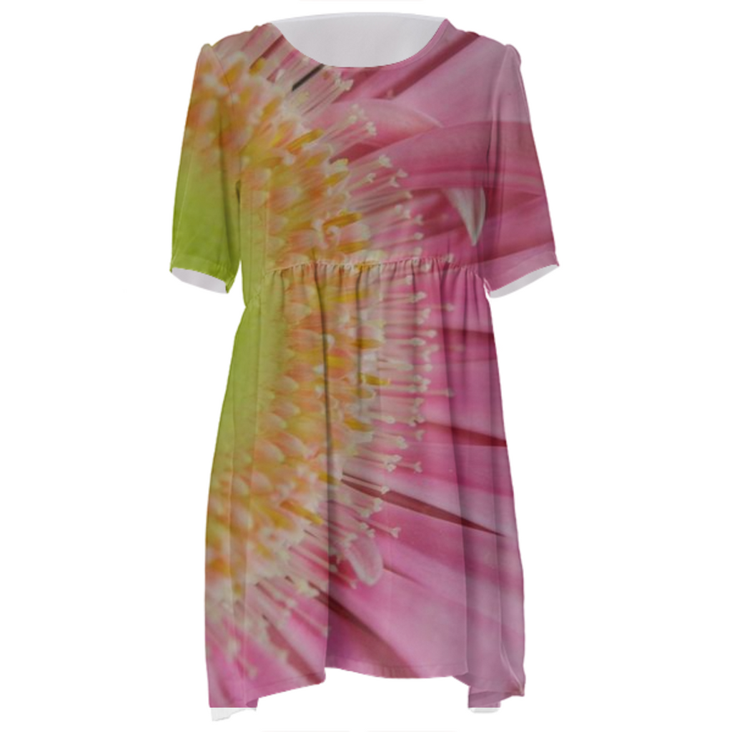Pink Daisy Babydoll Dress