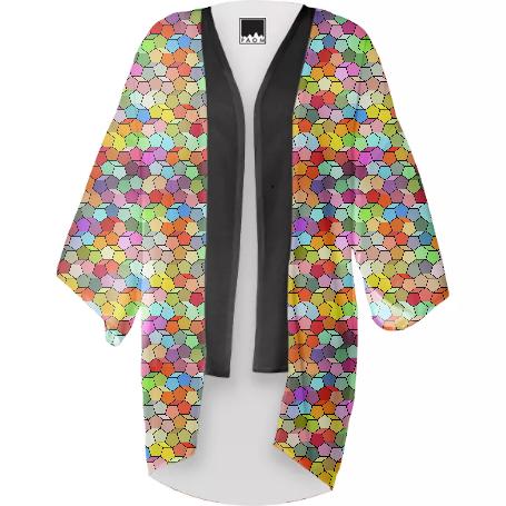 Colorful Geometric Polygon Pattern