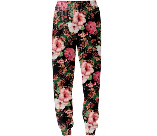 Floral Pattern Sweatpants