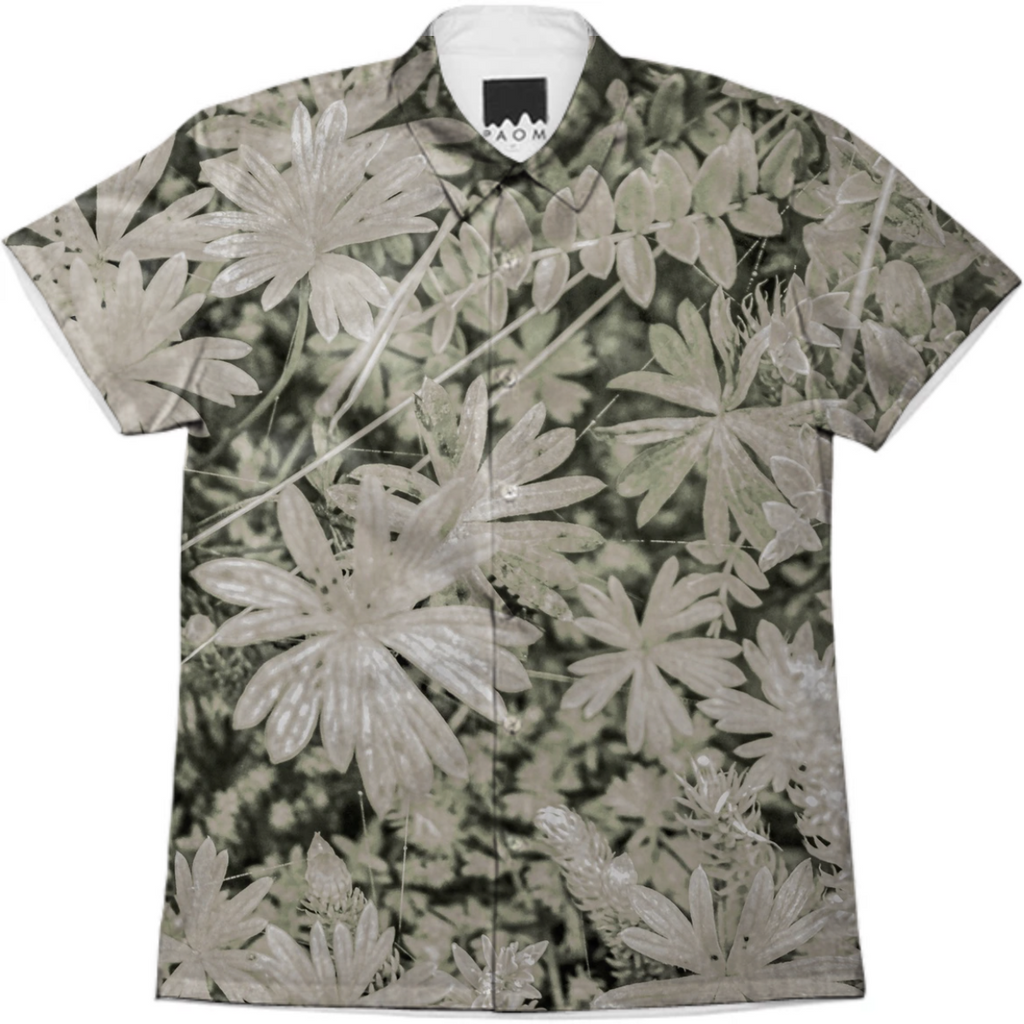 Pale Tropical Floral Print Pattern