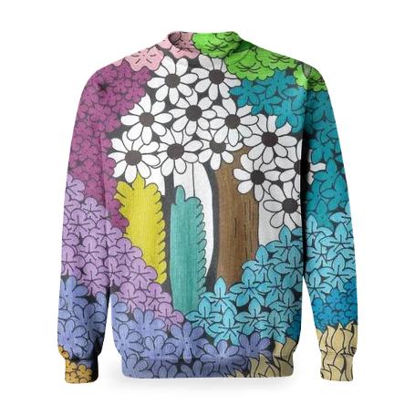 Sea of Flowers Basic Sweatshirt