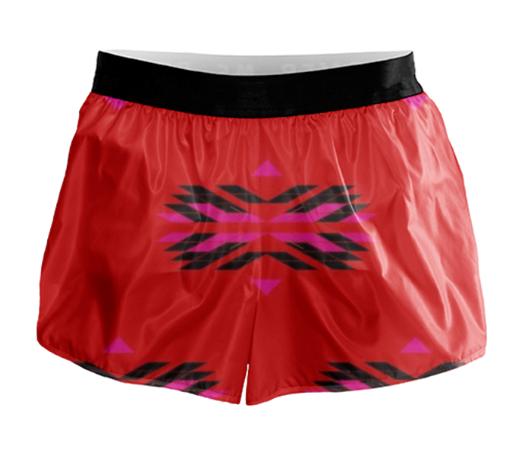 THE RUNNING SHORTS Tribal Red edition