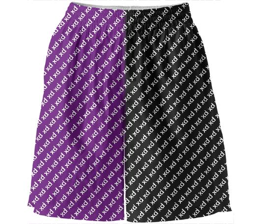 Black Purple xd All over shorts