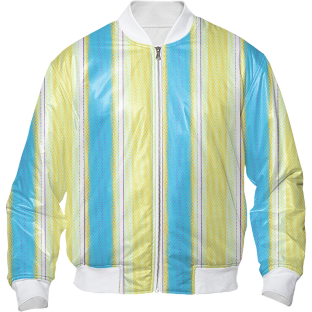 Yellow Blue Vertical Stripes