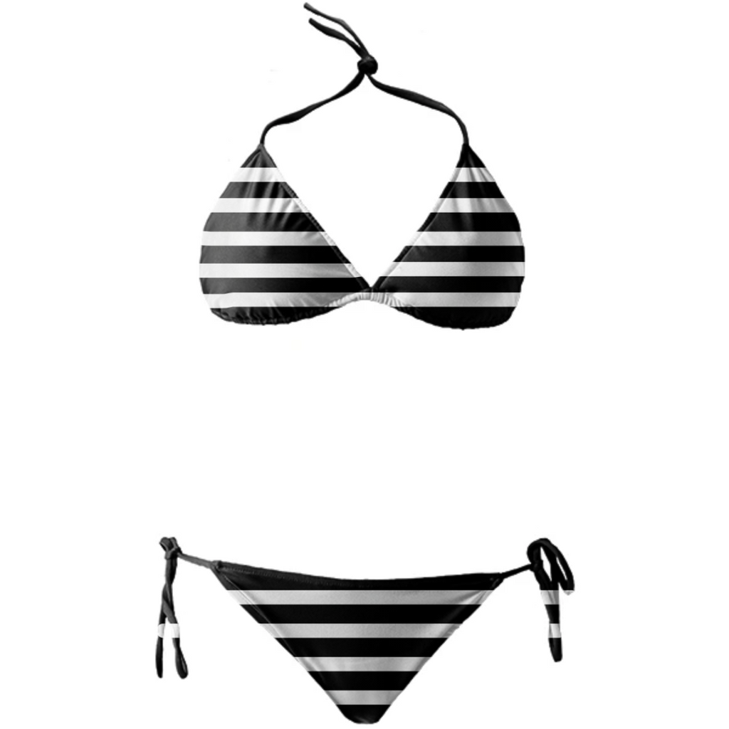 Black And White Bikini