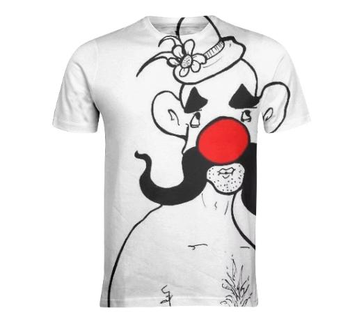 Clown Stache t shirt