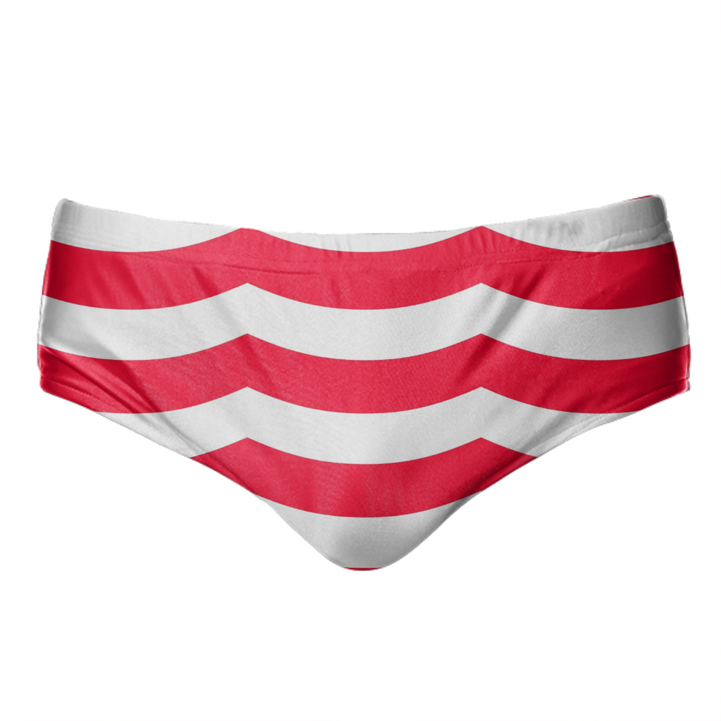 3 Large Wave Red White