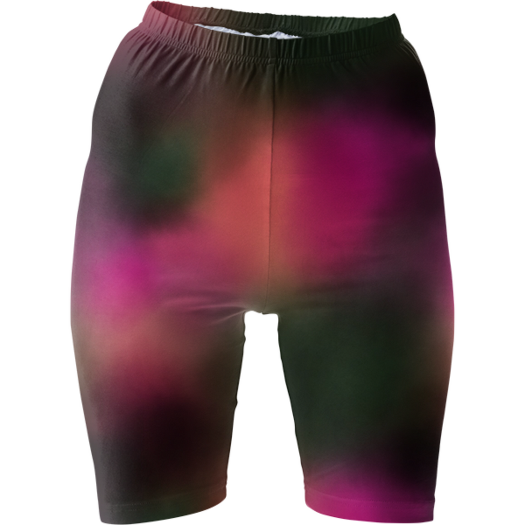 Dye Bleed bike shorts fuchsia