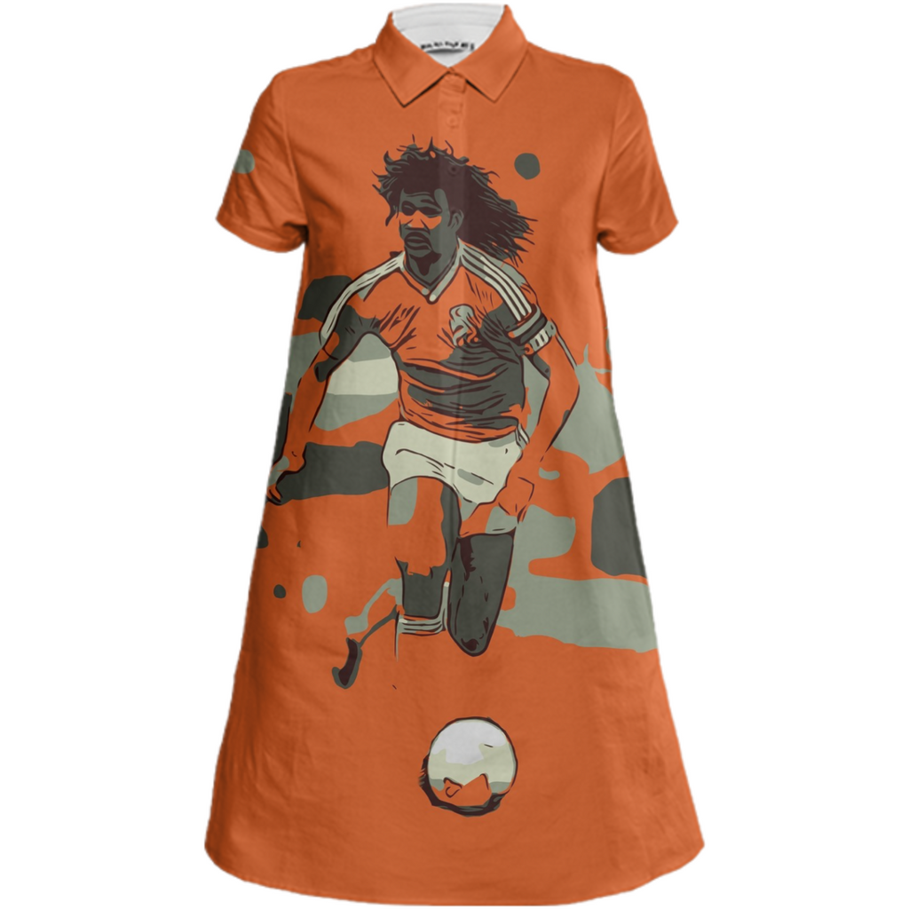 Netherlands football player Gullit Work Clock Orange
