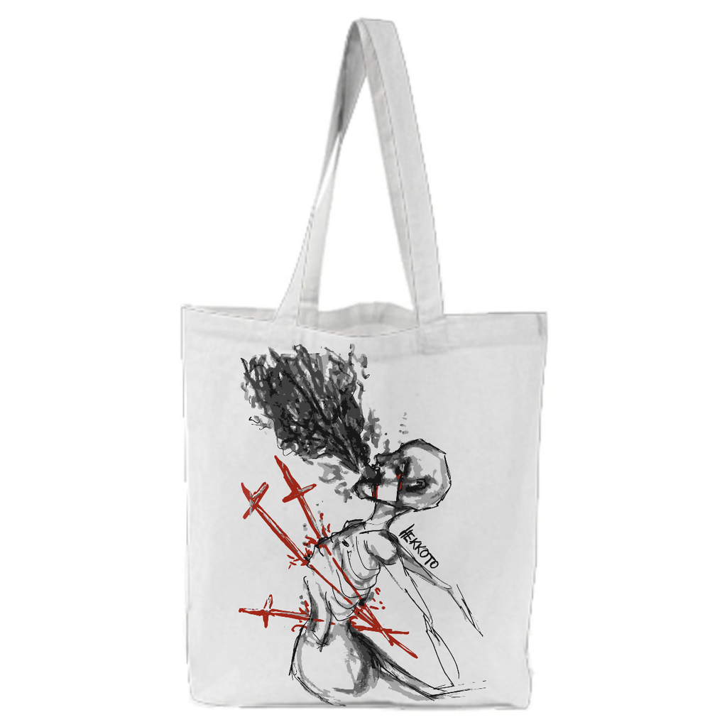 Depression sad emotional hurt dark horror tote bag