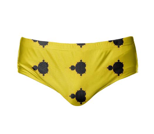 Yellow Background Mandelbrot Speedo
