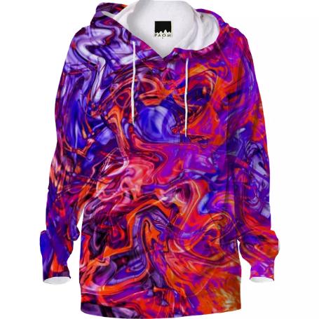 Jaguar Punch Tiger Claw Abstract Hoodie