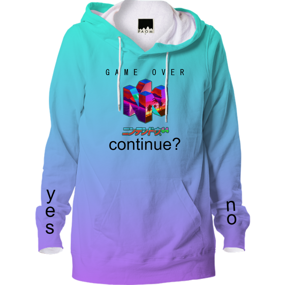 Nintendo store vaporwave hoodie