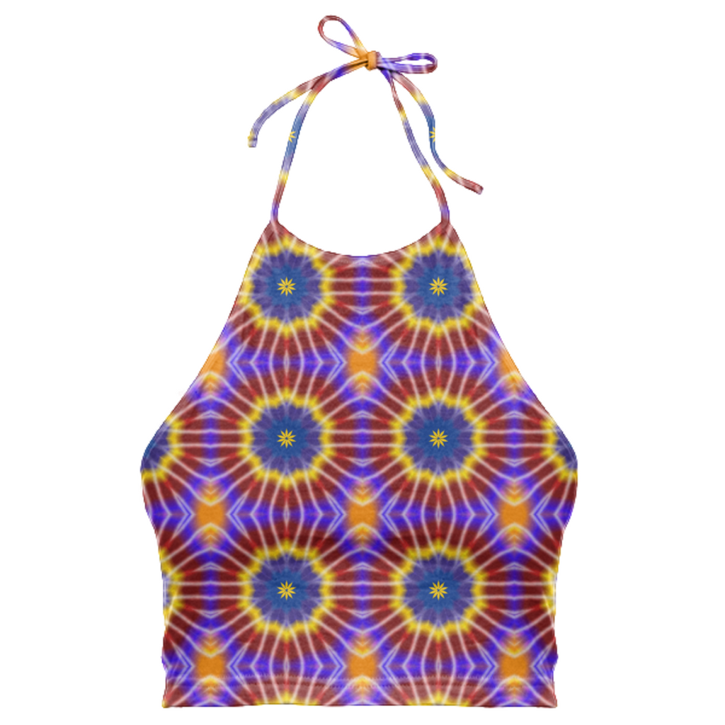 Rainbow Tie Dye Halter Top