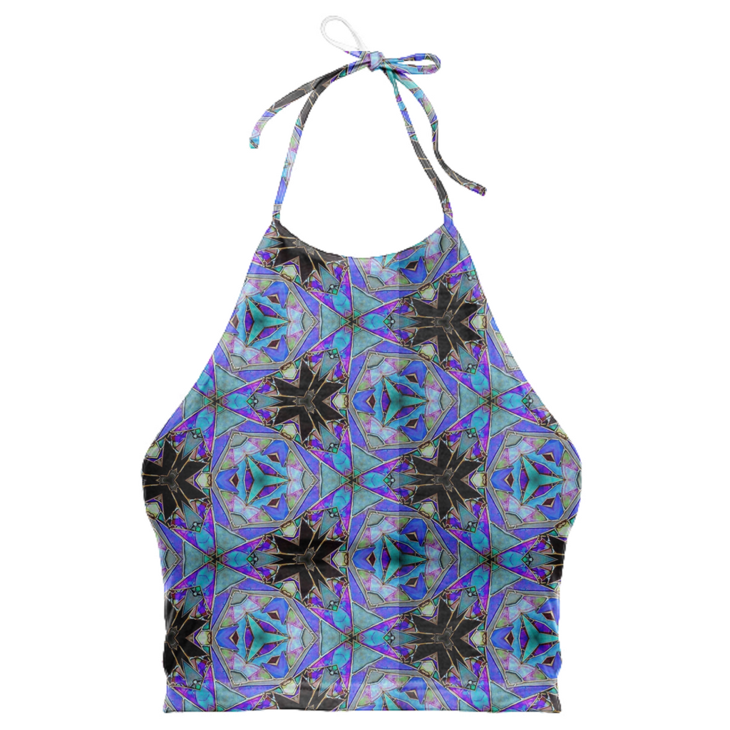 Purple Acid Halter Top