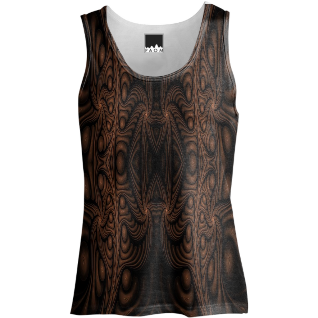 Ancient Gold Cream Fractal Quad 2019 Ladies Tank