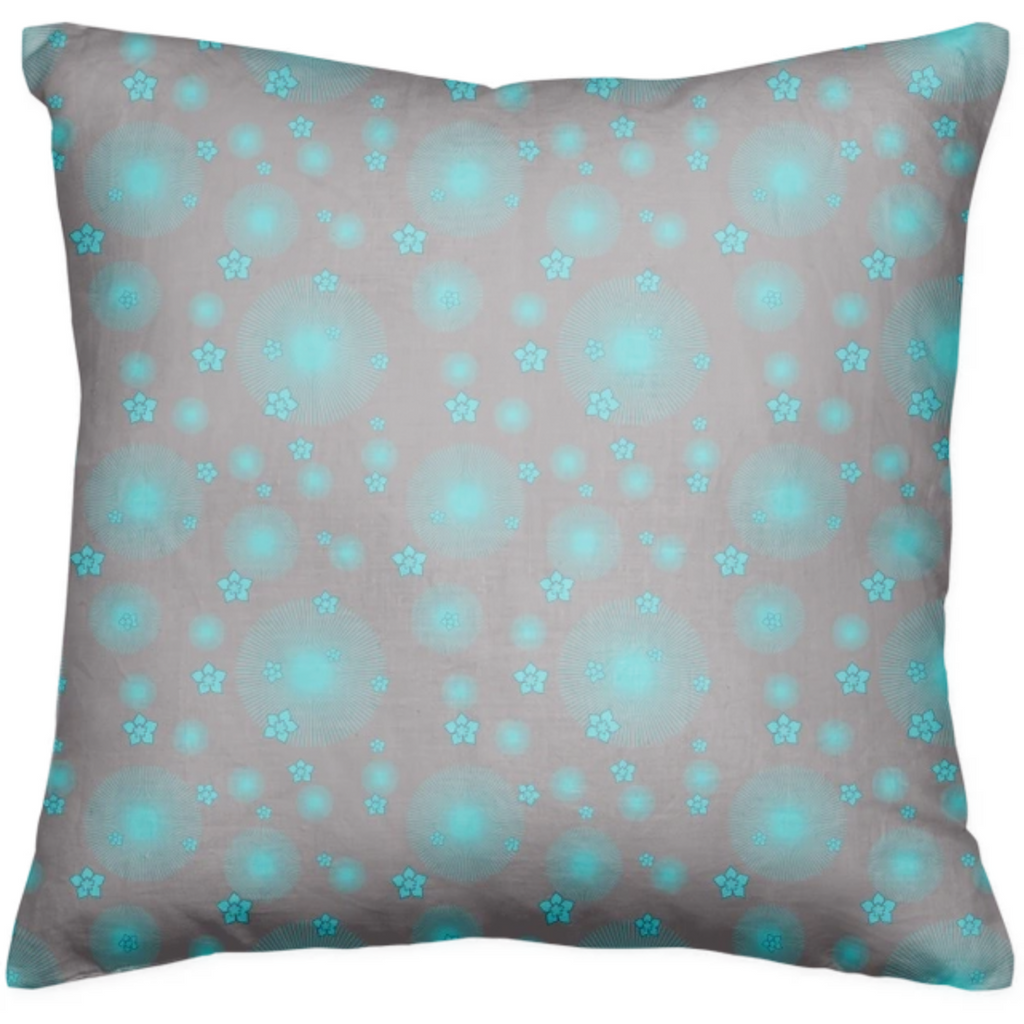 Abstract Flowers Explosion 2 Pillow