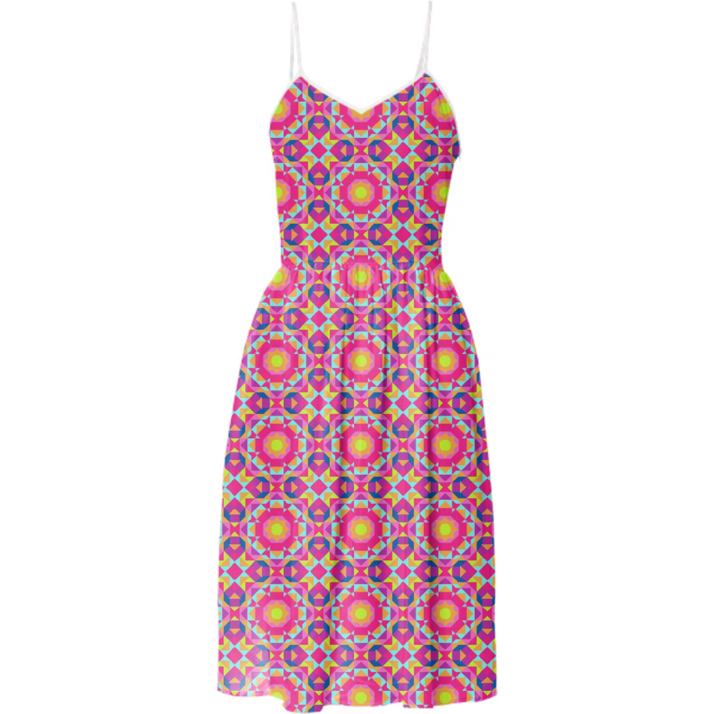Neon Pattern Summer Dress #1