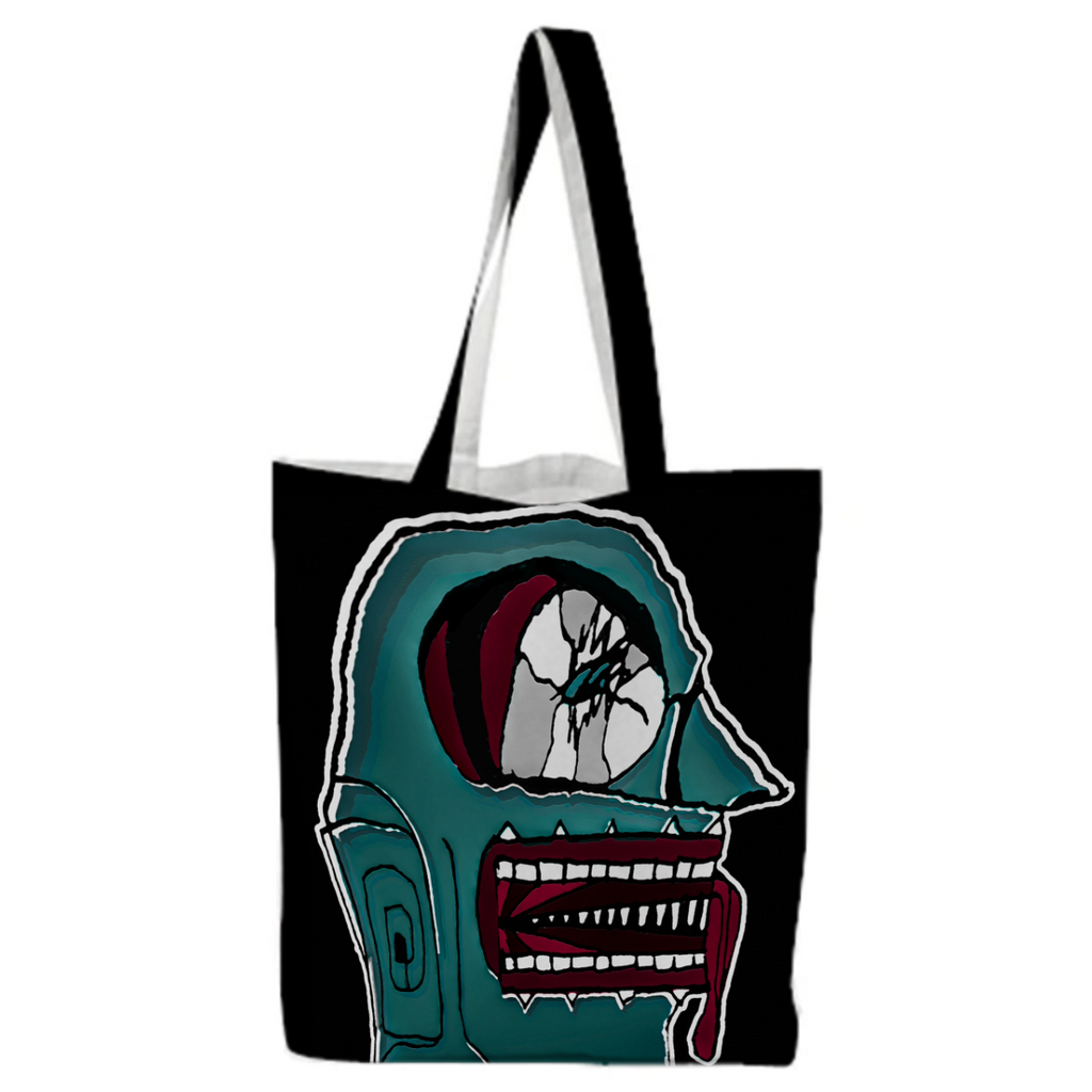 Colored Creepy Man Portrait Illustration