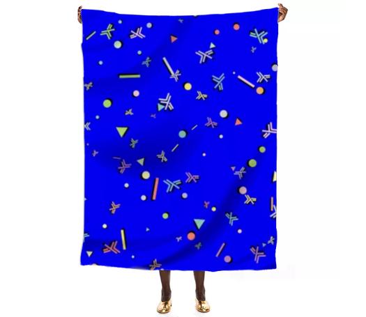 RetroHaskell Blue Hack Silk Scarf